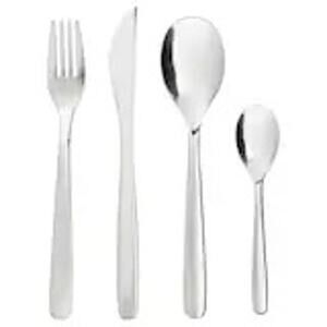 KEA Mopsig 16-Piece Stainless Flatware Utensil Set Feast Ready Squad